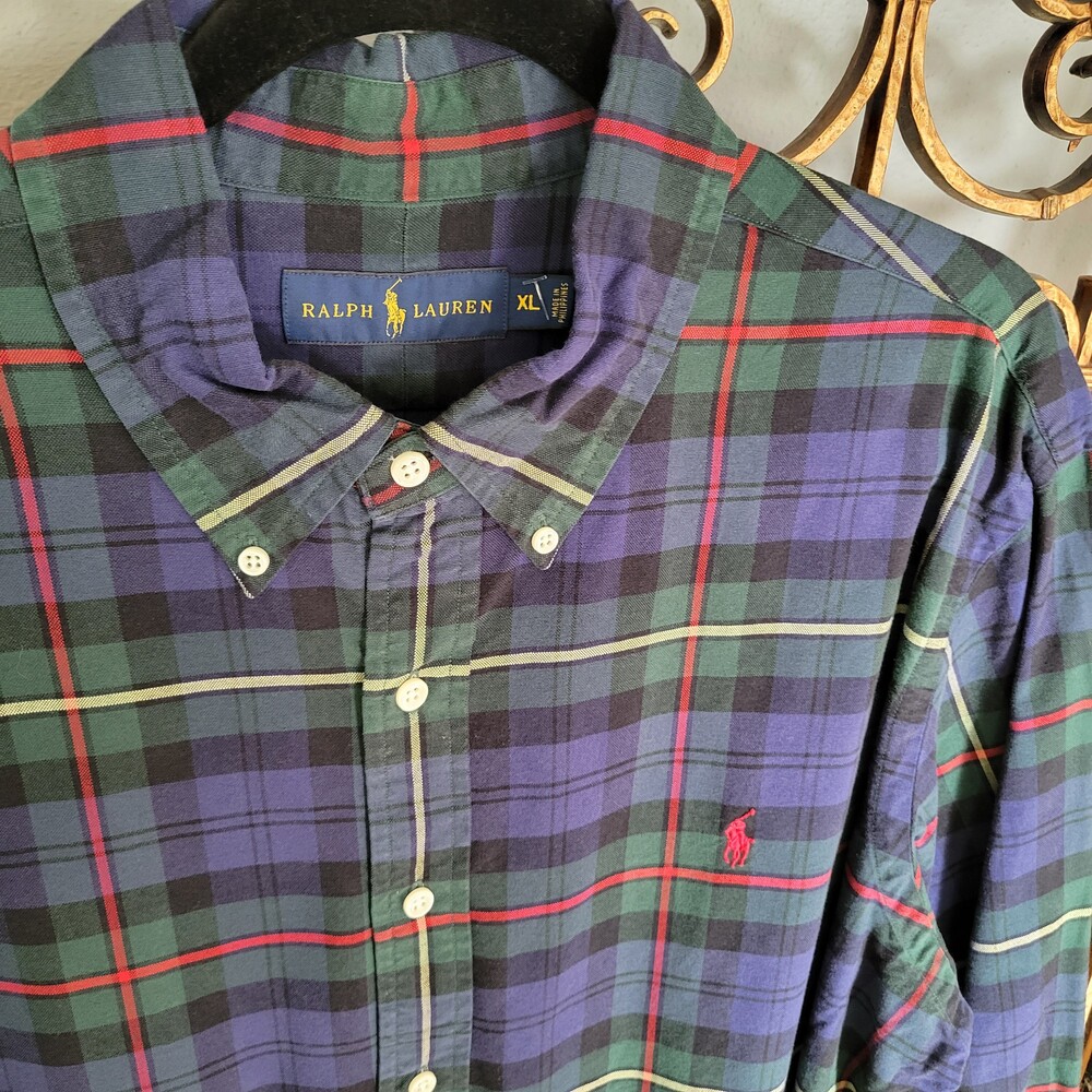 Ralph Lauren Plaid Long Sleeve Button Down